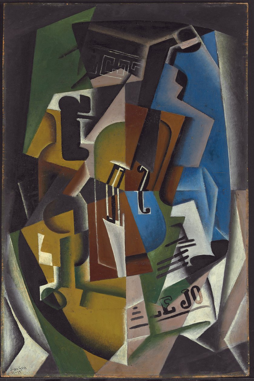 Violon et journal, 1917 - Juan Gris