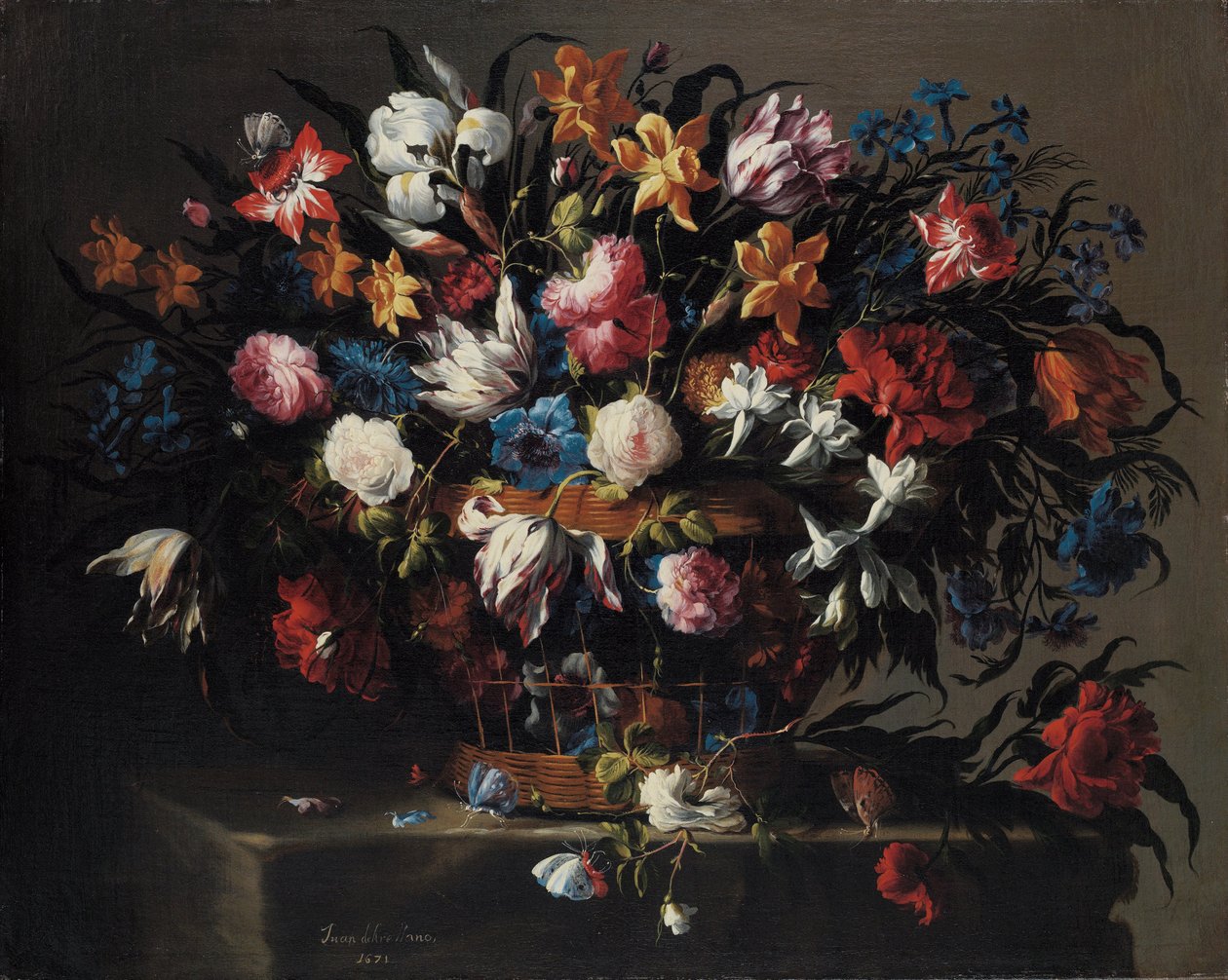 Petite corbeille de fleurs - Juan de Arellano