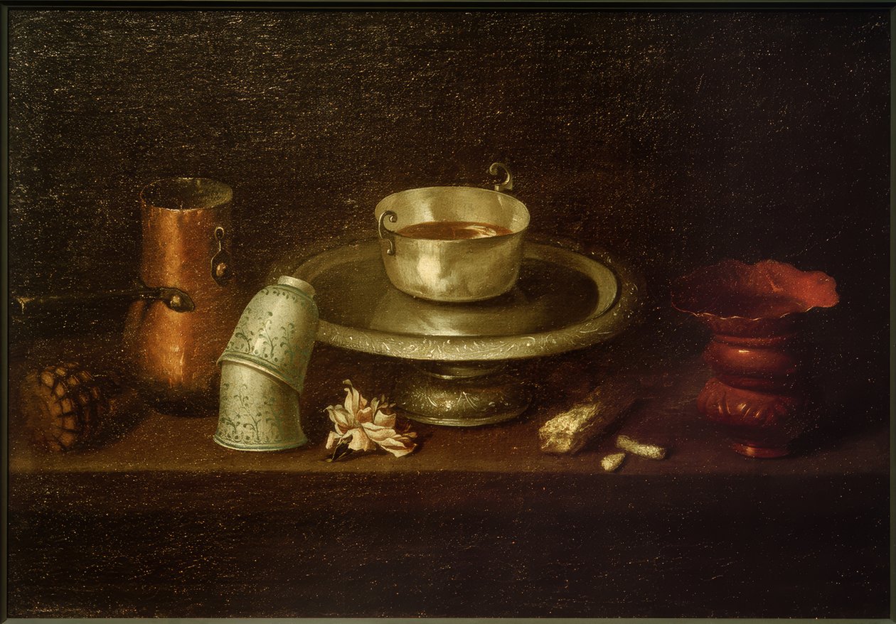 Nature morte avec tasse de cacao - Juan de Zurbaran