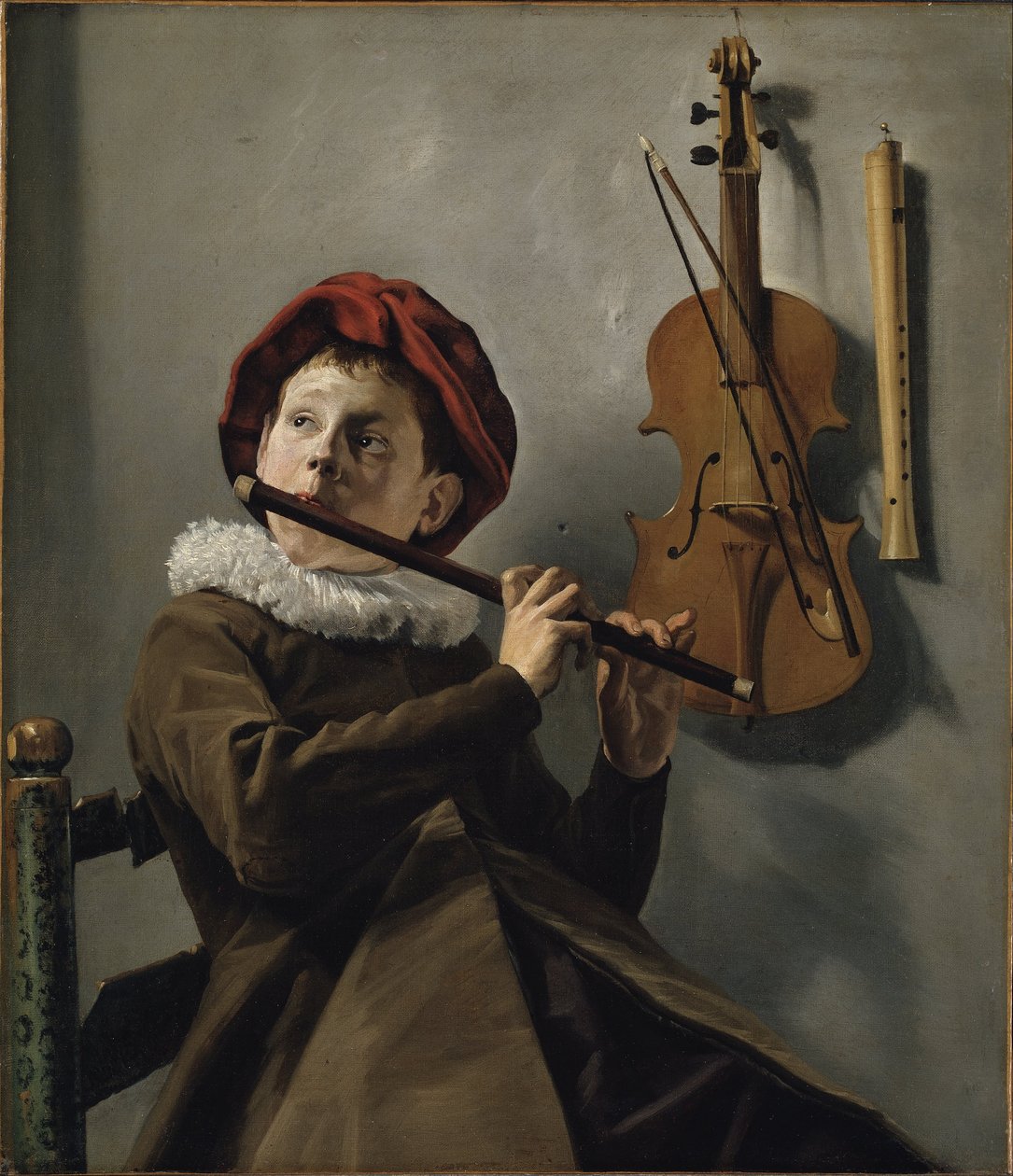 Garçon jouant de la flûte - Judith Leyster