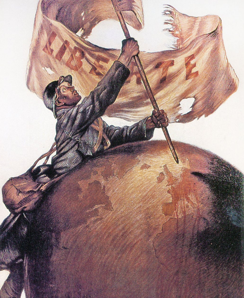 Affiche de la Liberté de la Première Guerre Mondiale du Crédit Lyonnais, 1917 - Jules Abel Faivre