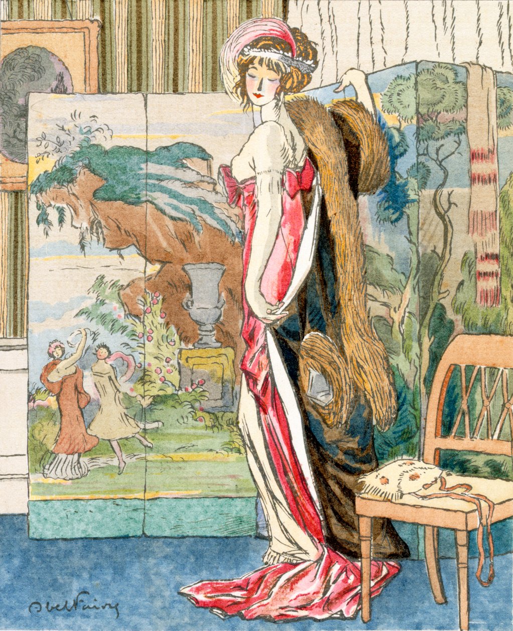 Femme près d