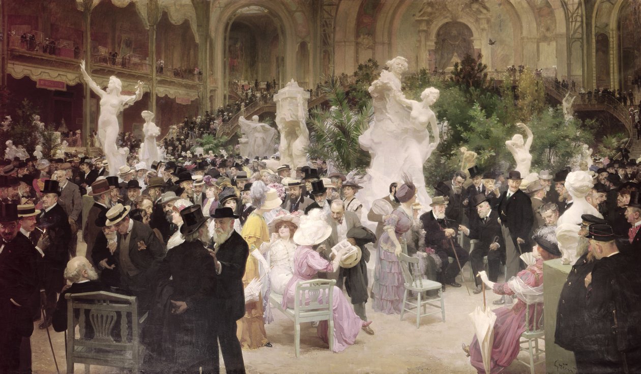 Vendredi au Salon des Artistes Français, 1911 - Jules Alexandre Gruen or Grun