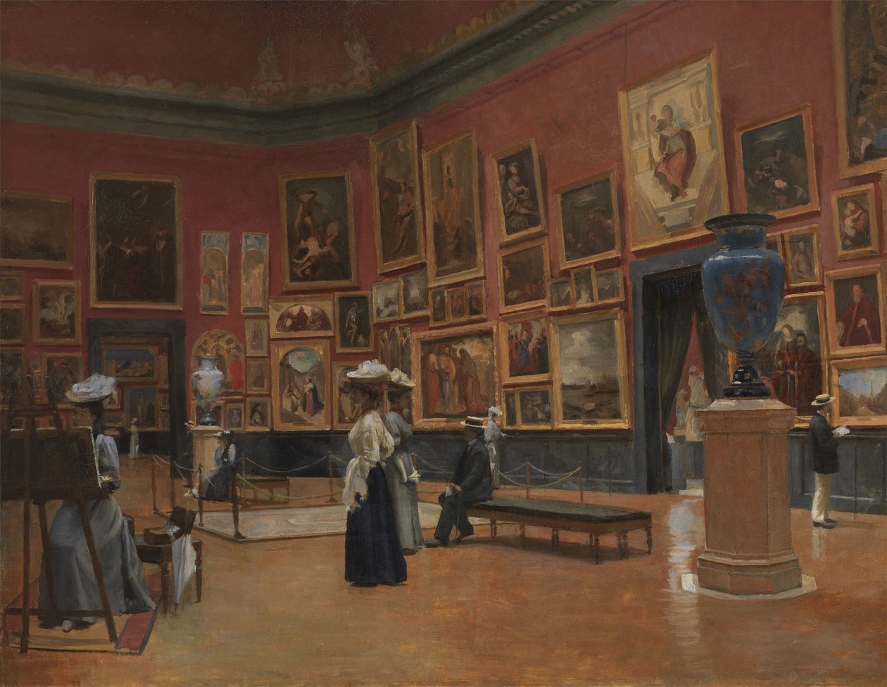 Visiteurs au musée de Grenoble - Jules Bernard