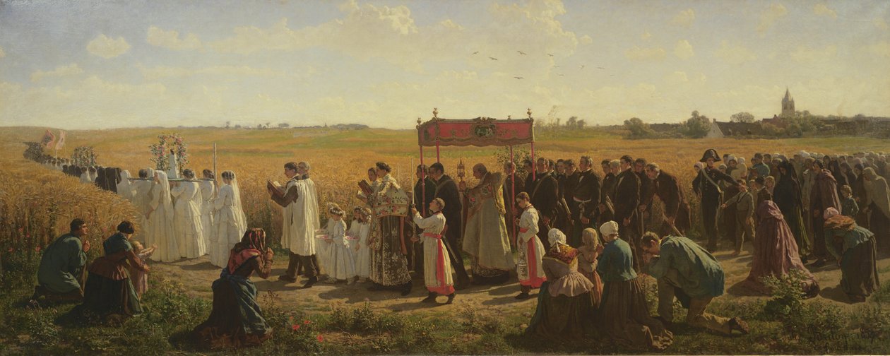 La Bénédiction du blé en Artois, 1857 - Jules Breton