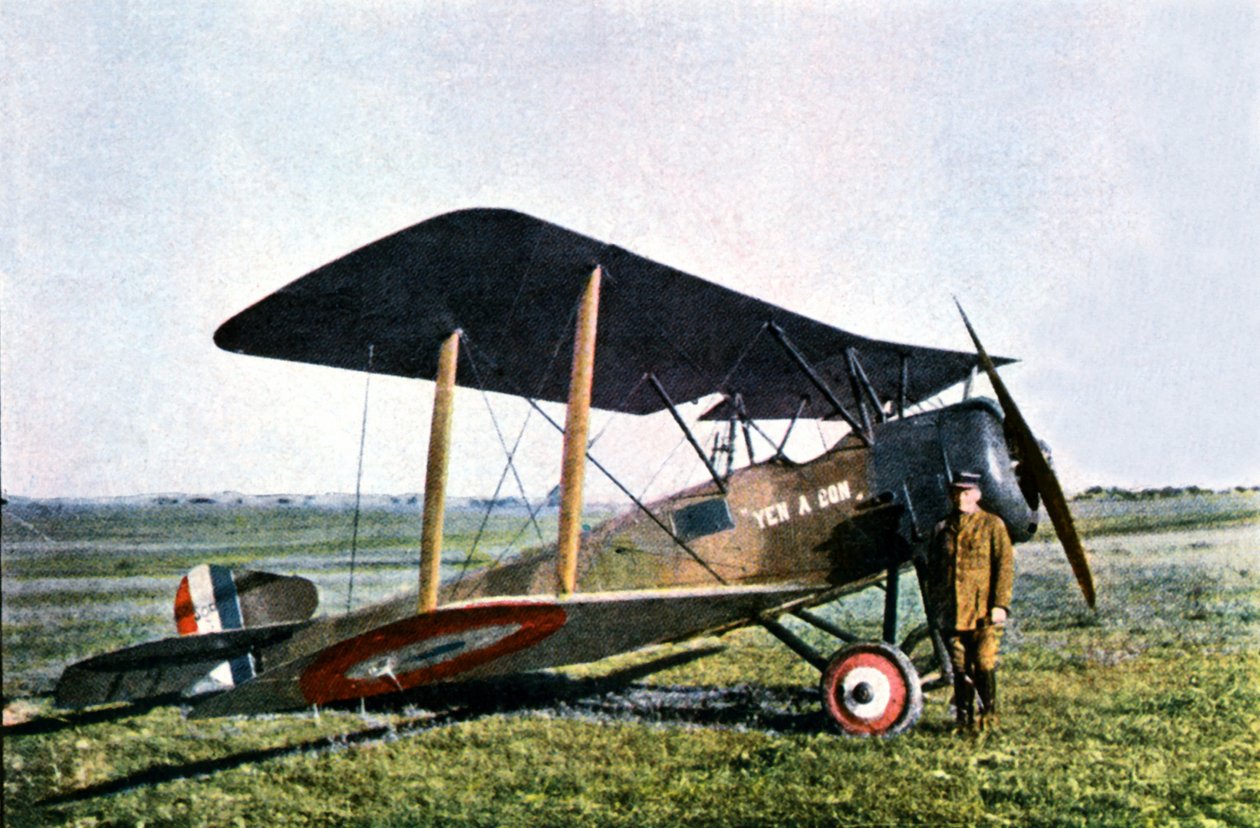 Le chasseur Yen A Bon, un Sopwith britannique piloté par le lieutenant Pierre Daucourt, Verdun, 1916 - Jules Gervais Courtellemont