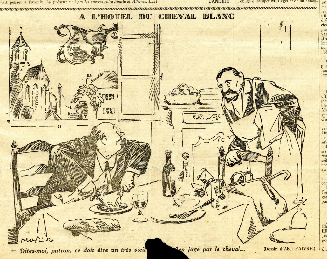 Candide, Satirique en N & B - Jules Abel Faivre