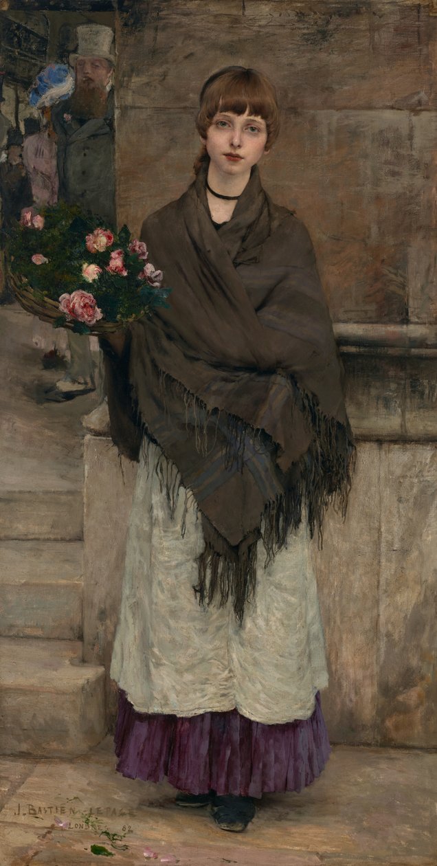 Marchande de fleurs à Londres - Jules Bastien Lepage