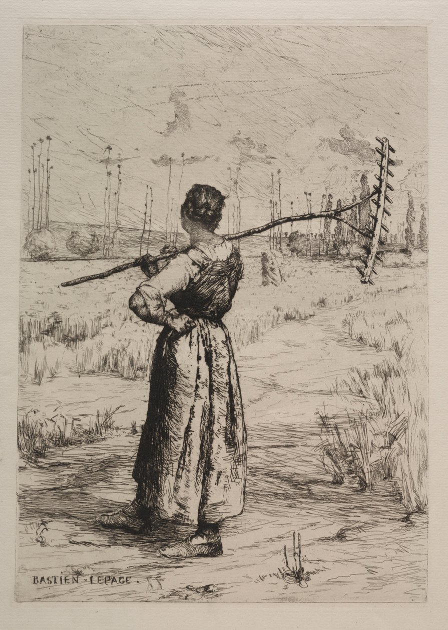 Retour des champs, 19ème siècle - Jules Bastien Lepage