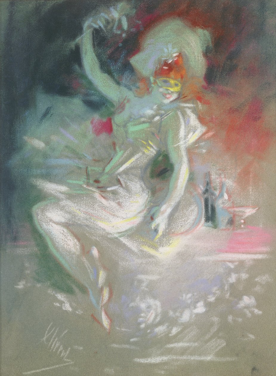 Mascarade, années 1890 (pastel sur papier) - Jules Cheret