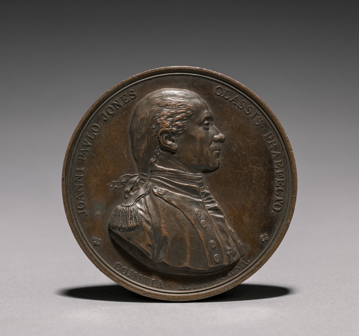 Médaille : John Paul Jones, avers - Jules Dupré
