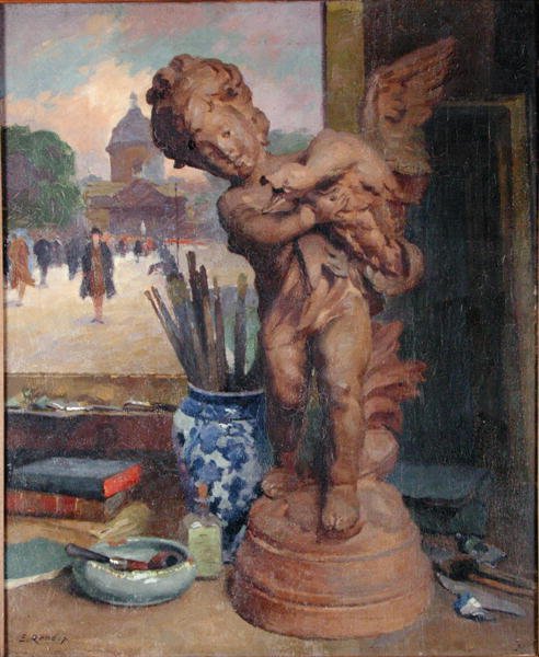 Nature morte avec un ange - Jules Ernest Renoux