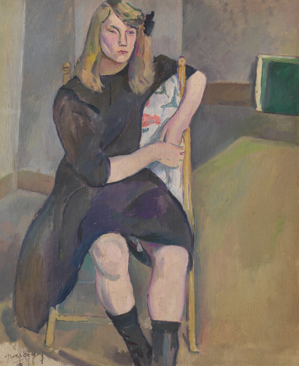 Jeune fille assise - Jules Pascin