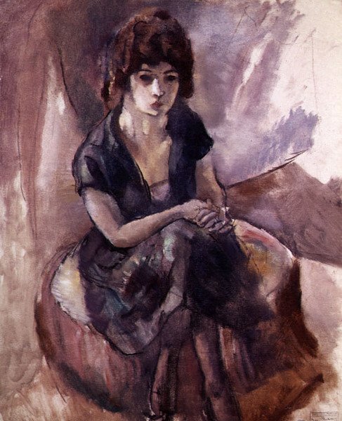 Jeune femme assise - Jules Pascin