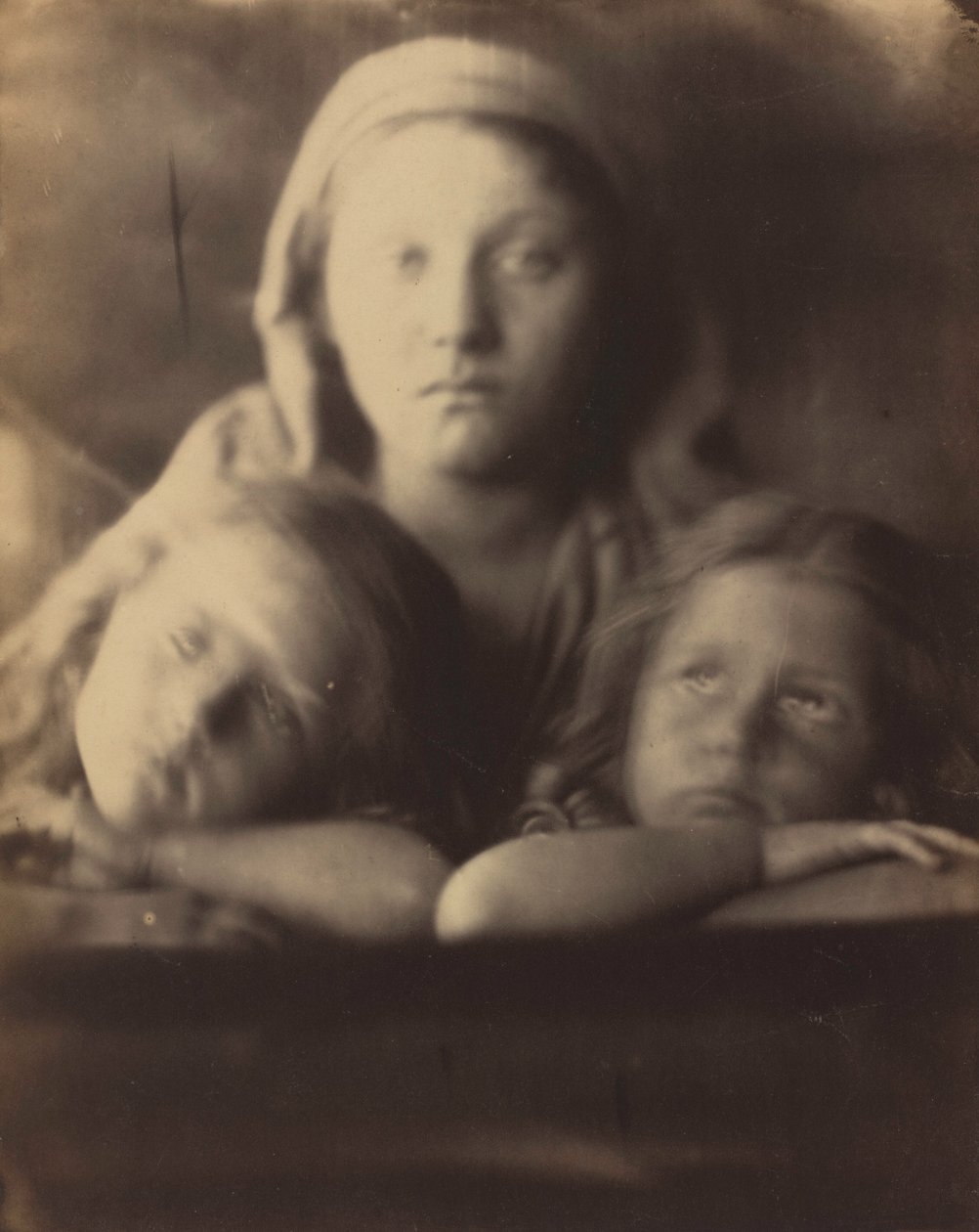 Mary Hillier et deux enfants, 1864 (photo) - Julia Margaret Cameron