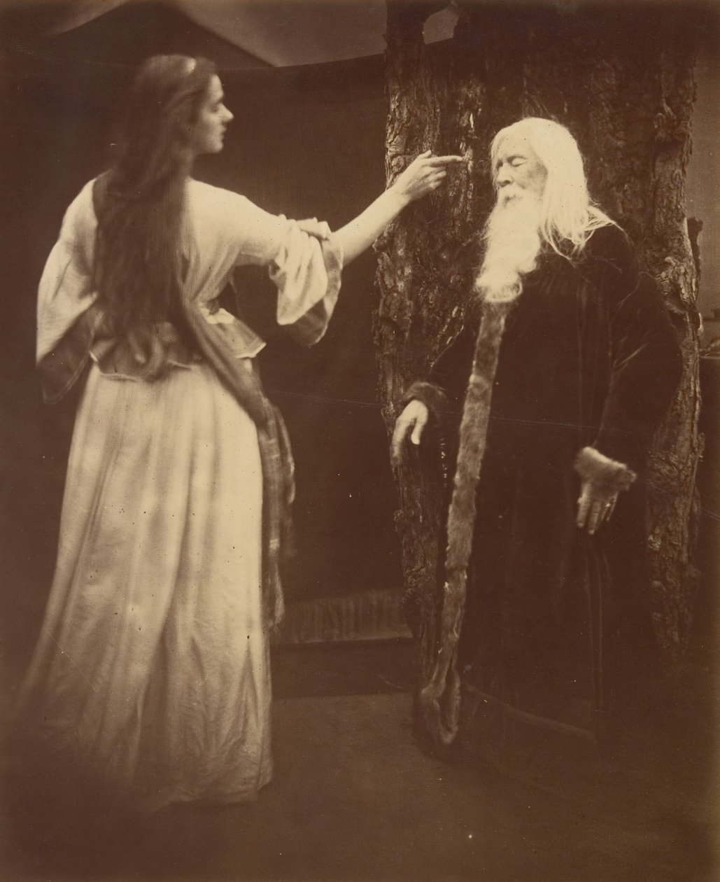Vivien et Merlin, 1874 - Julia Margaret Cameron