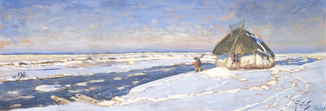 Hiver à Osieku, c.1920 - Julian Falat