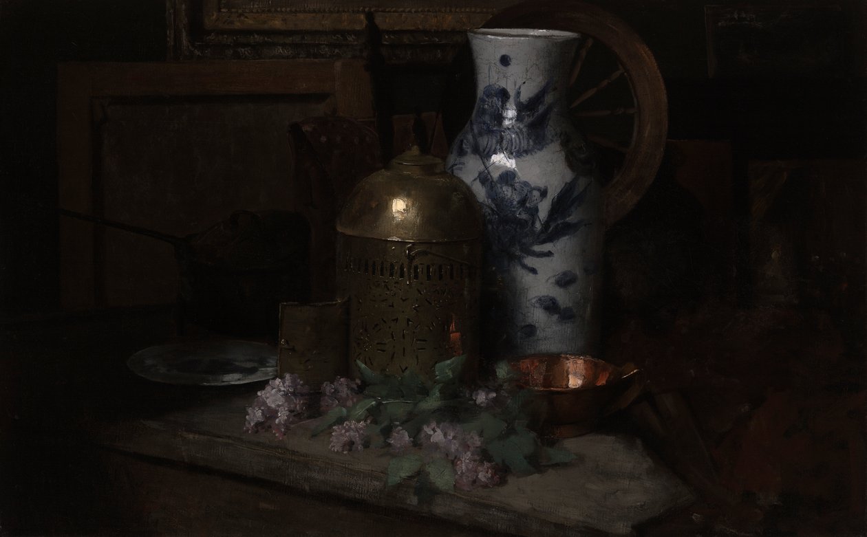 Nature morte dans le studio - Julian Alden Weir