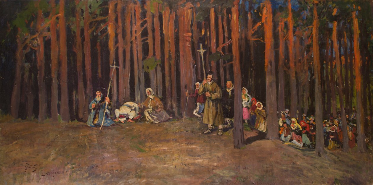 Groupe de pèlerins - Julian Falat