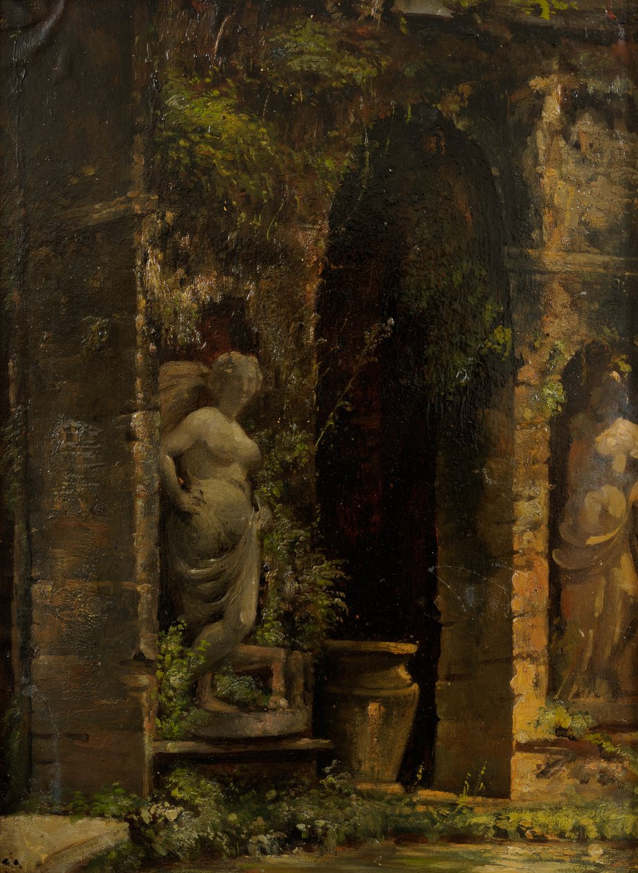 Estonien : "Grotto in Rome" (Grotte à Rome) - Julie Wilhelmine Hagen Schwarz