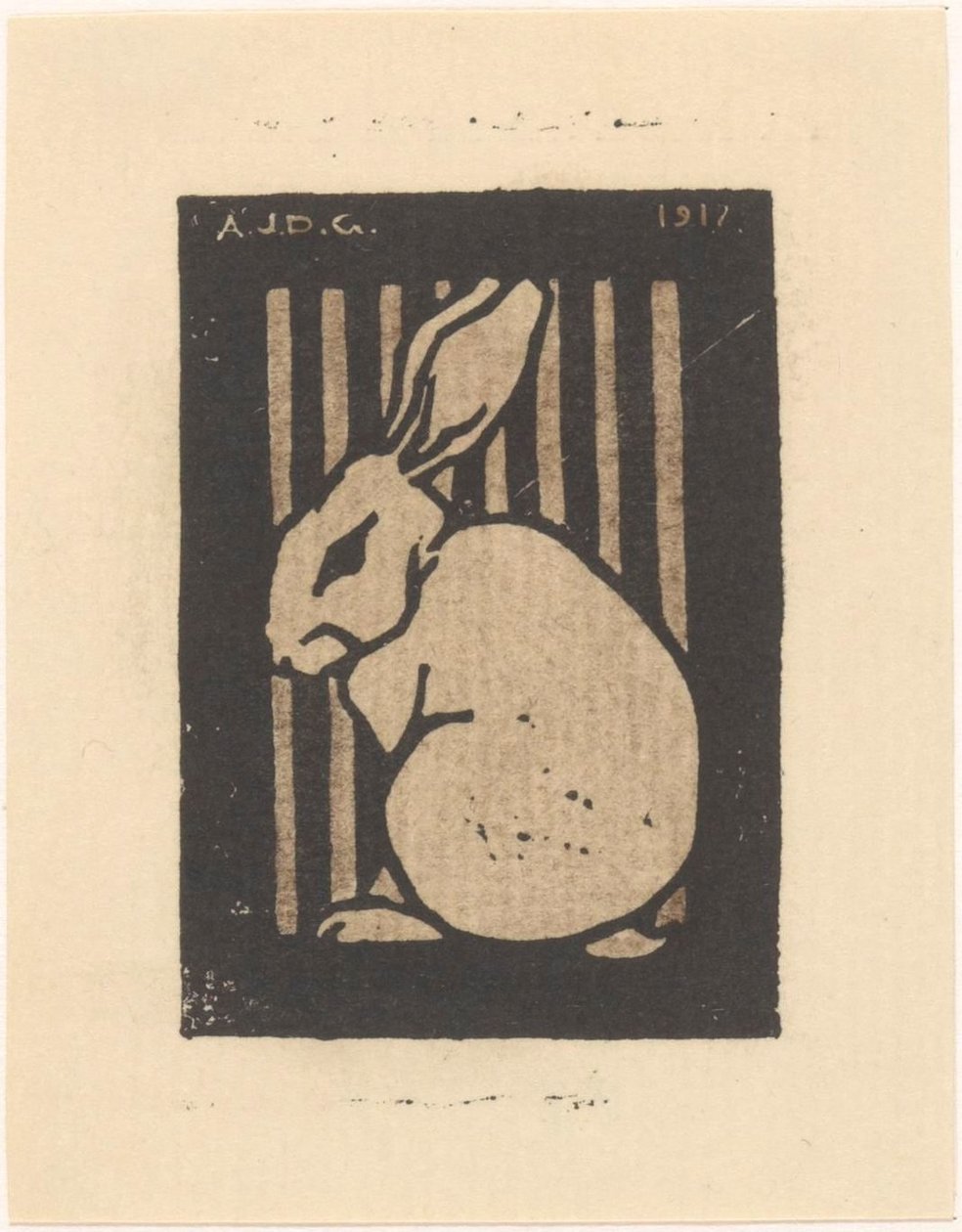 Lapin assis - Julie de Graag