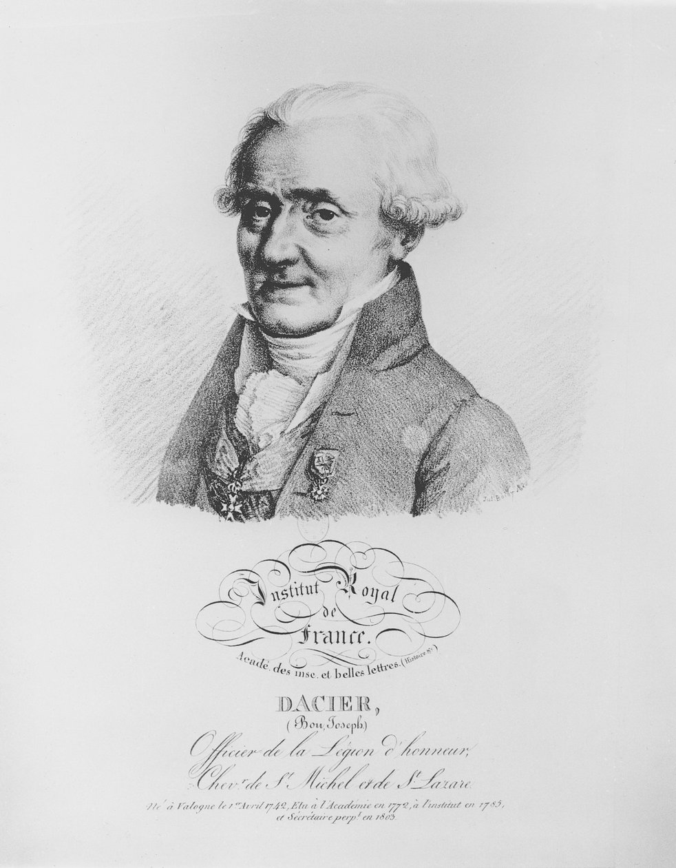 Bon-Joseph Dacier (1742-1833) de 