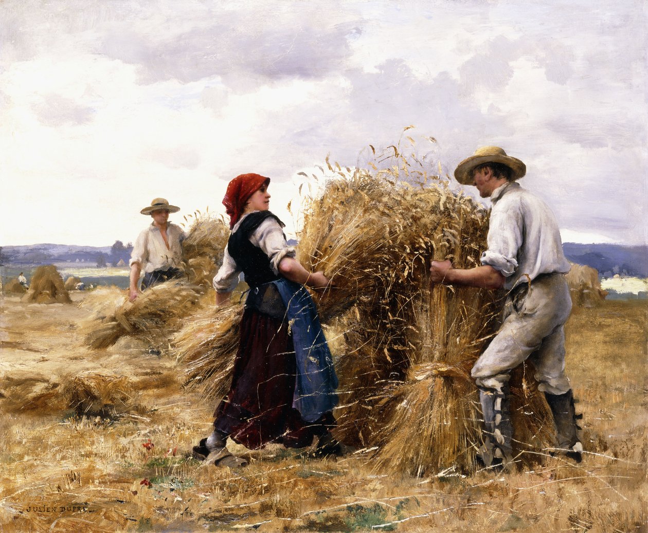 Empilage de foin - Julien Dupre