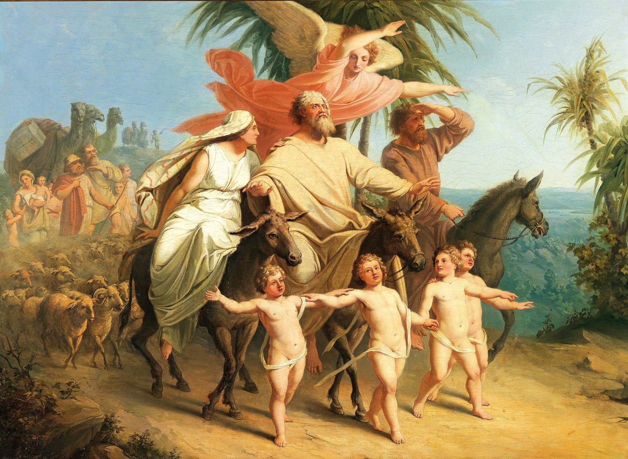 Abraham aperçoit la terre promise - Julius Schnorr von Carolsfeld