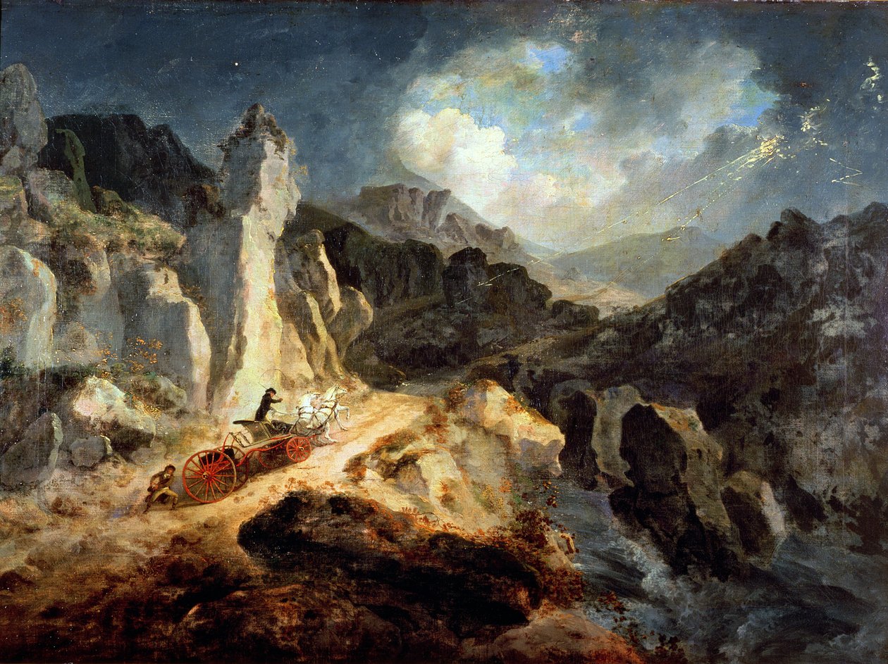 Un Phaéton dans un orage - Julius Caesar Ibbetson