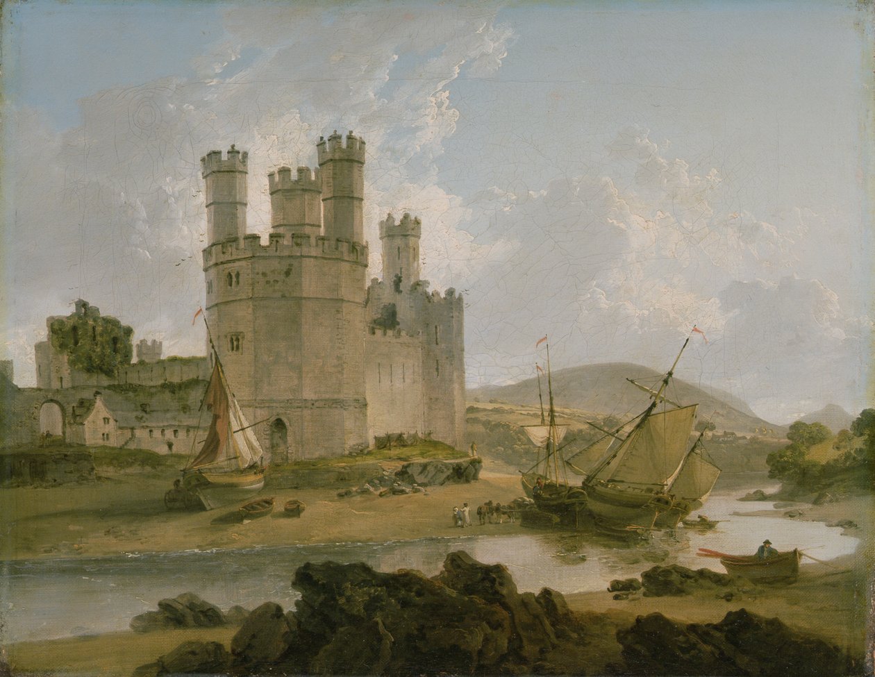 Château de Caernarvon - Julius Caesar Ibbetson