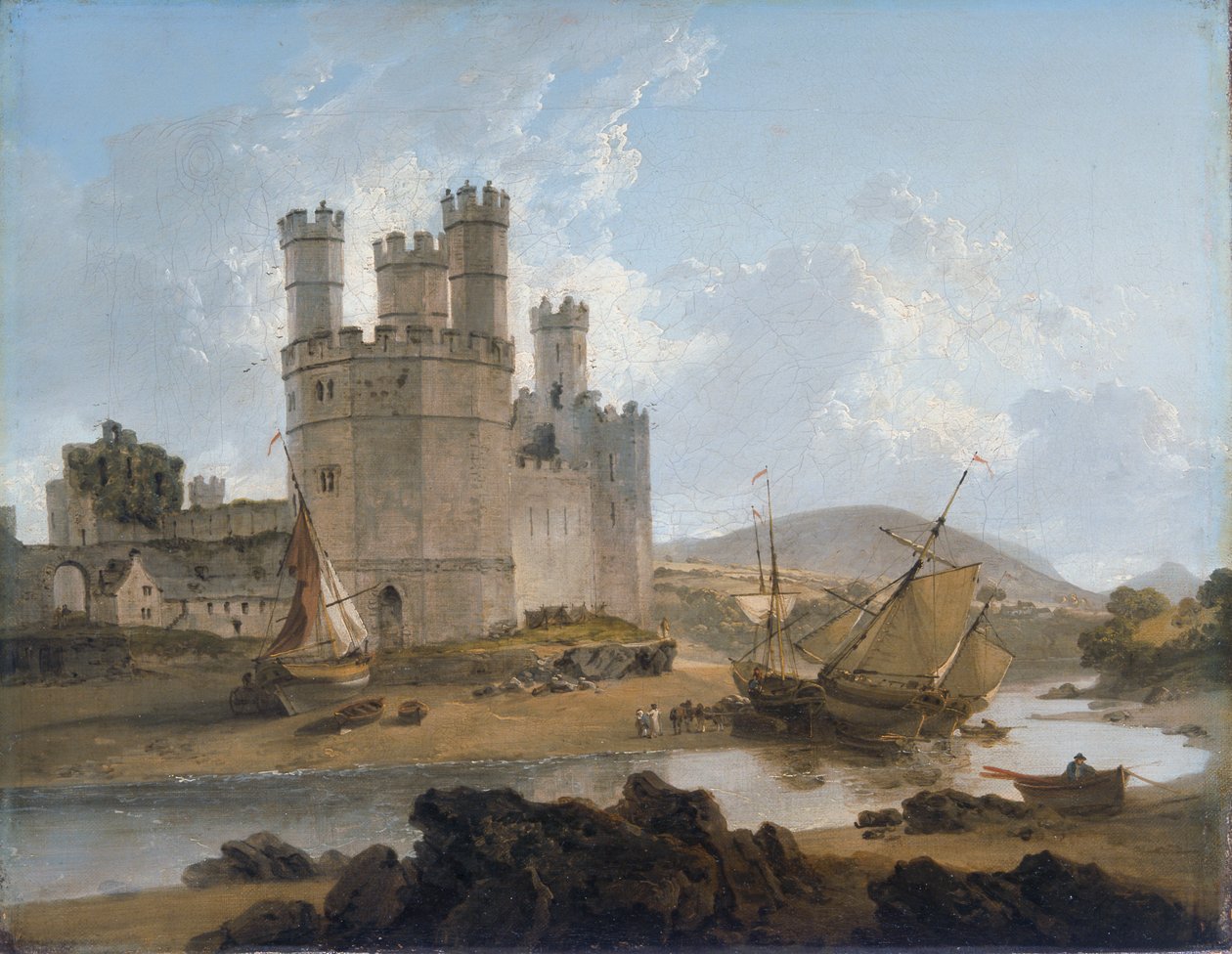 Château de Caernarvon, 1792 - Julius Caesar Ibbetson