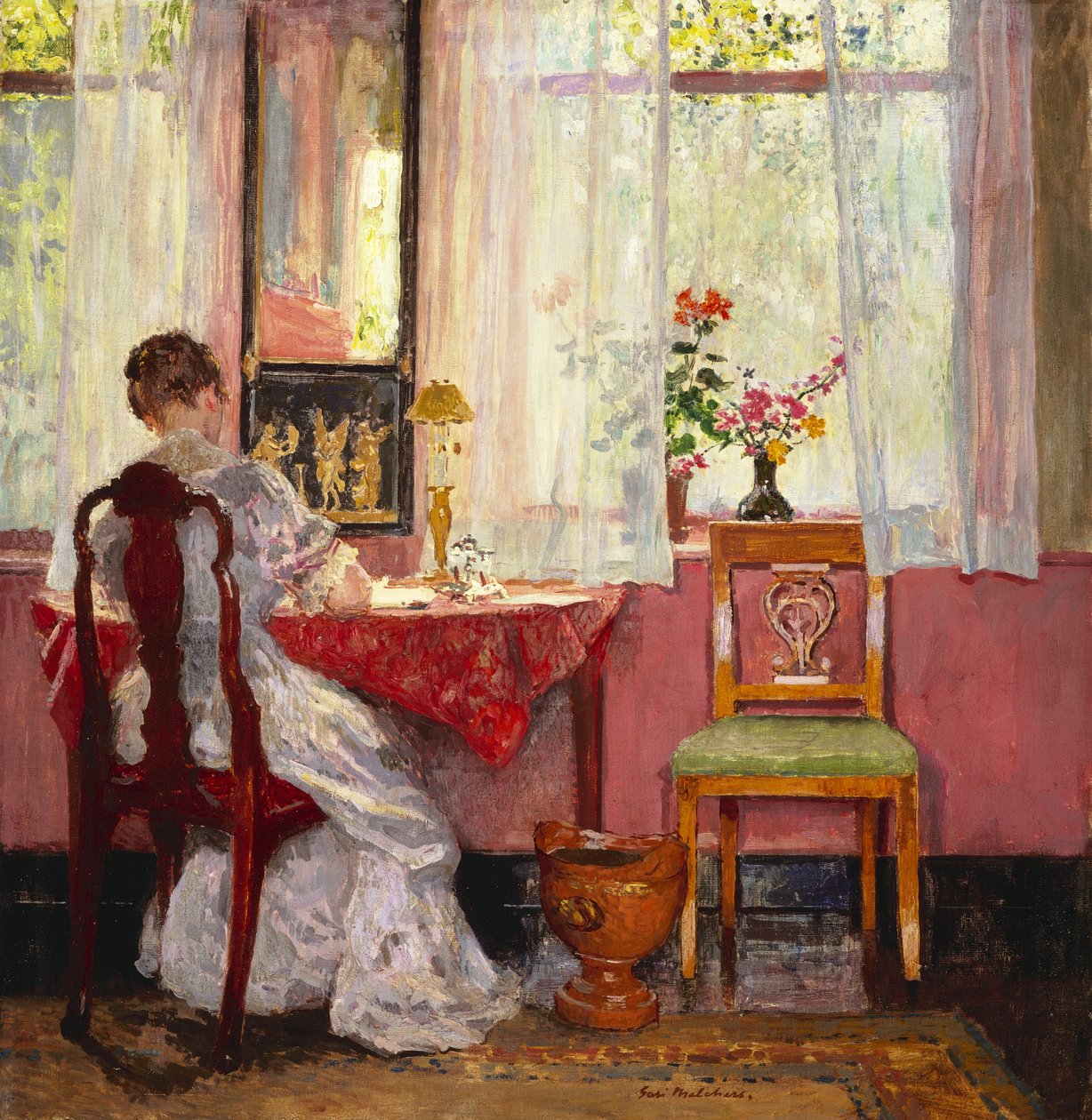 Écriture, vers 1905-1909 - Julius Gari Melchers