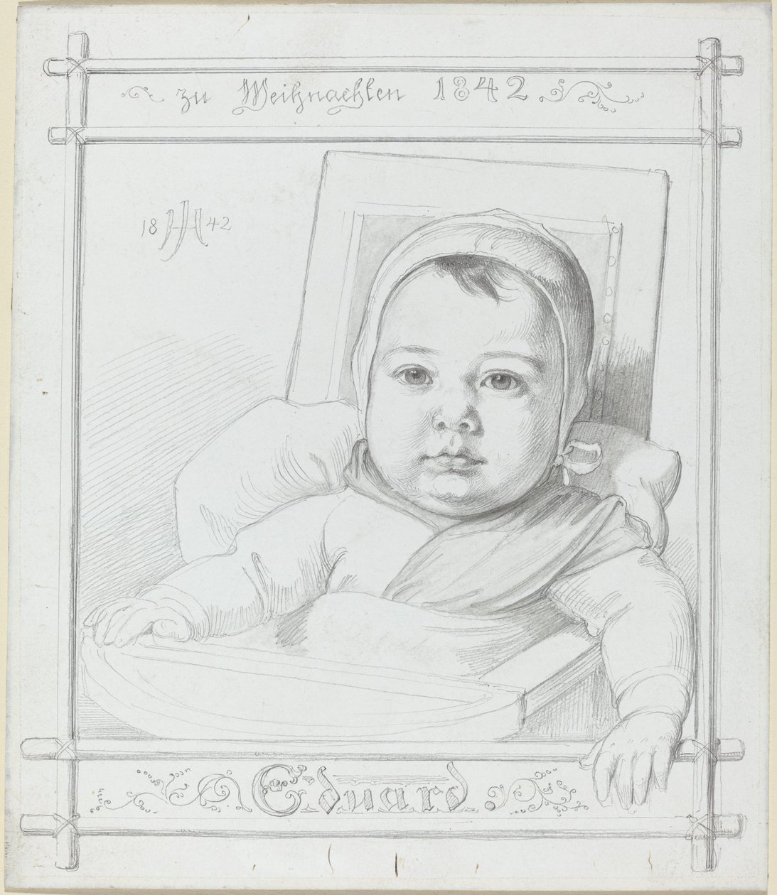 Eduard, le fils du peintre - Julius Hubner