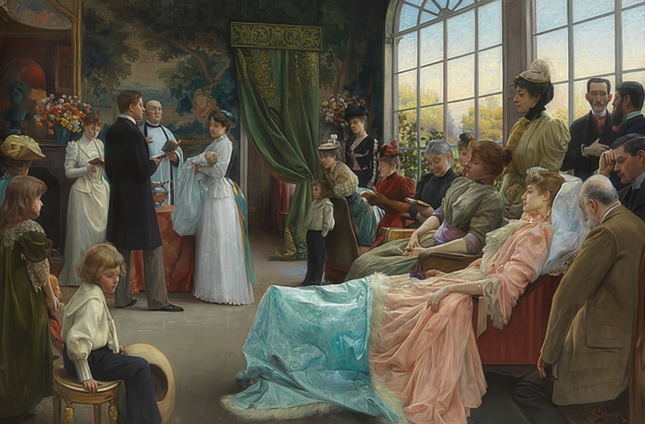 Le Baptême - Julius Leblanc Stewart