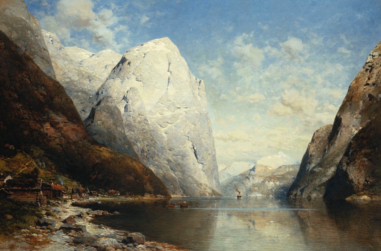 Un fjord norvégien - Julius Rose