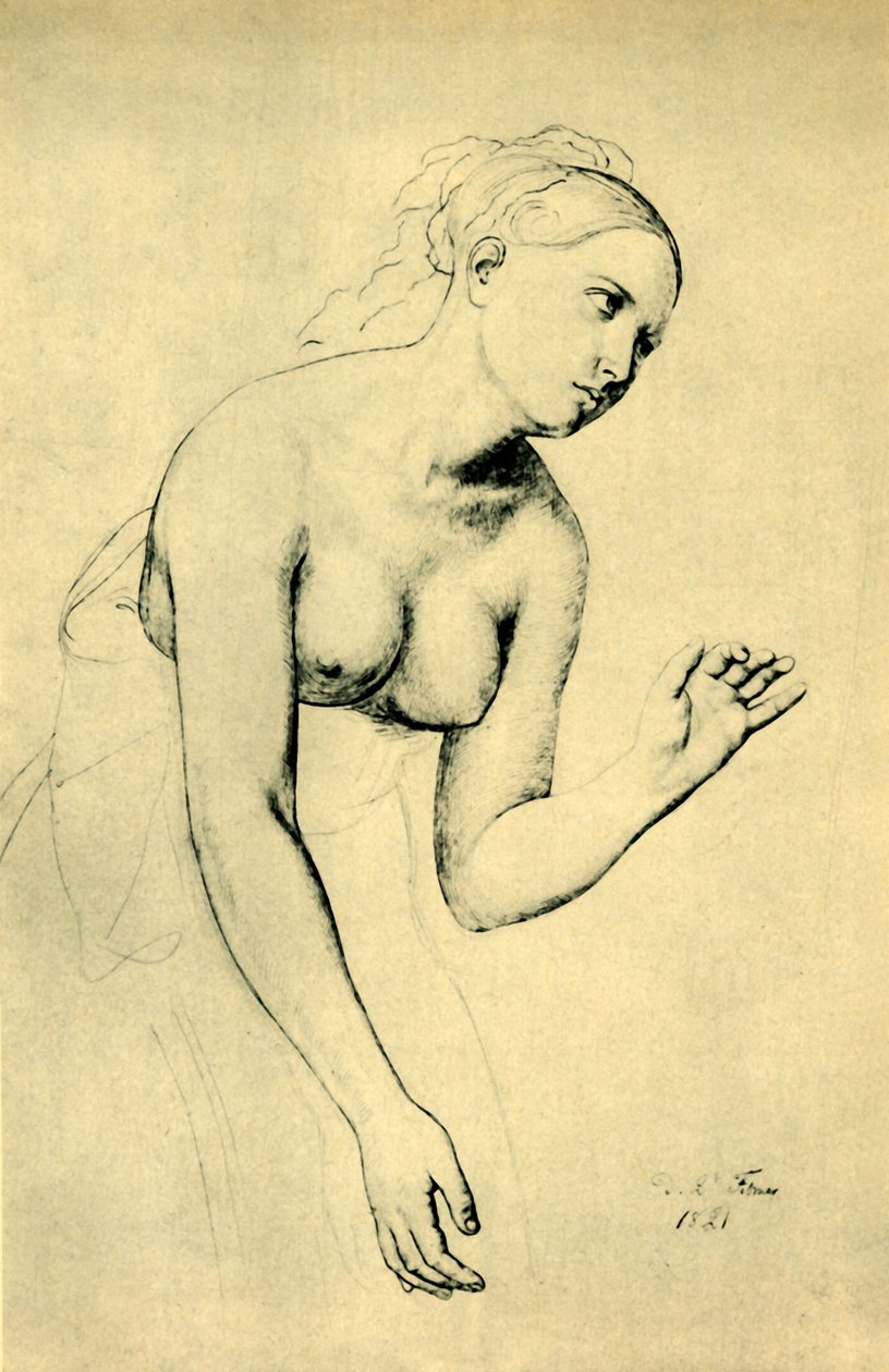 Femme semi-nue, 1821, 1943 - Julius Schnorr von Carolsfeld