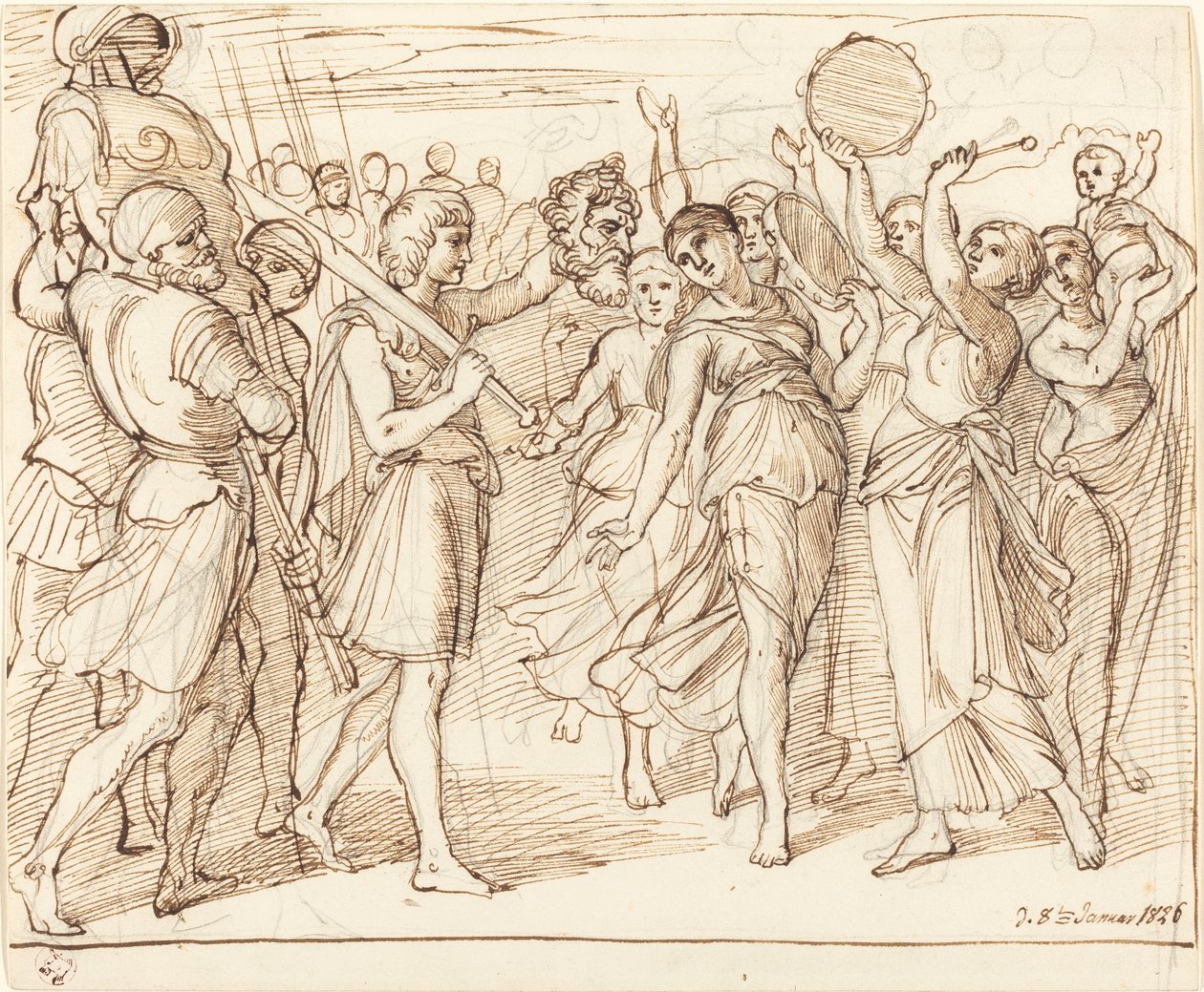 Le triomphe de David - Julius Schnorr von Carolsfeld