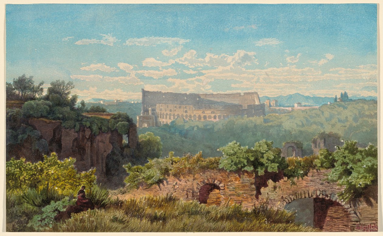 Le Colisée vu de la colline Palatine - Julius Zielke