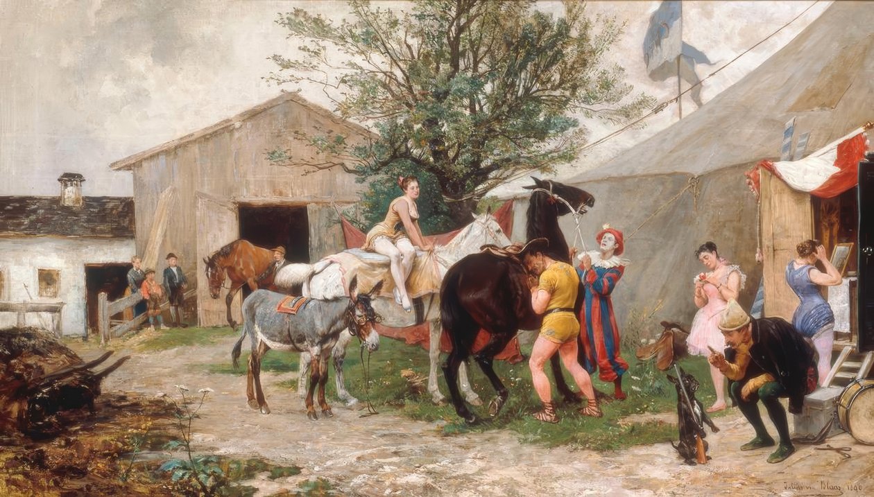 Le cirque - Julius von Blaas