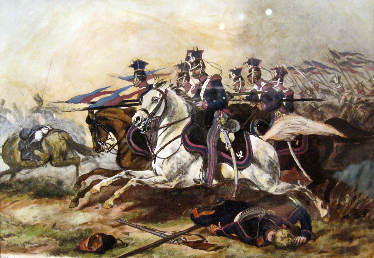 Charge de la cavalerie de Poznań pendant l