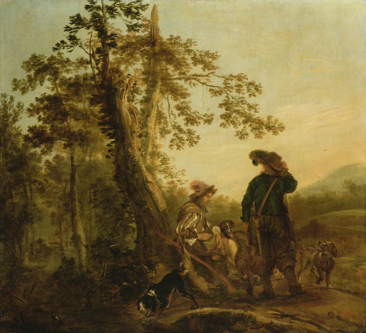 Chasseurs au repos, 1652 - Juriaen Jacobsz