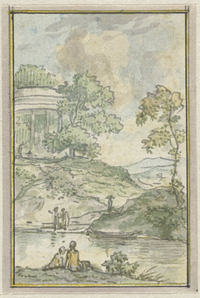 Paysage avec temple rond - Jurriaan Andriessen
