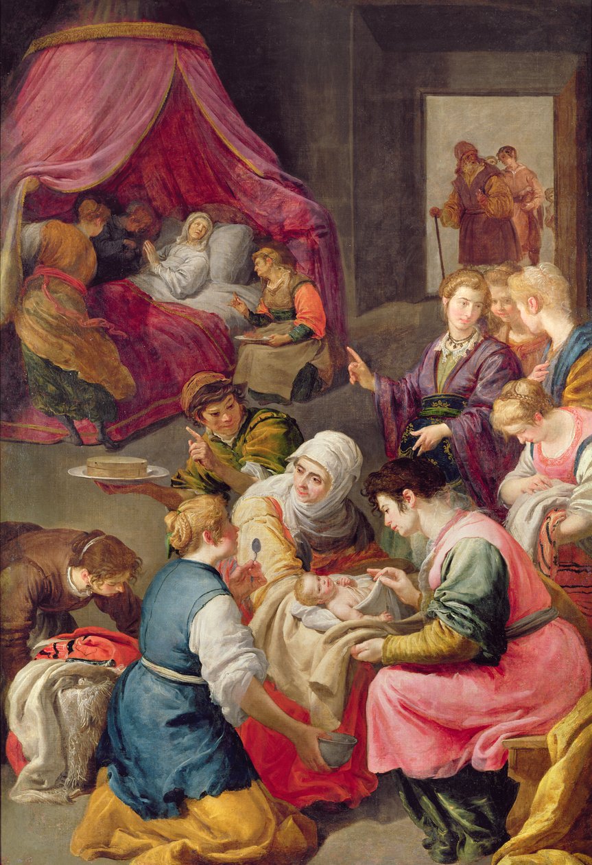 La Naissance de la Vierge, 1640 - Jusepe or Jose Leonardo