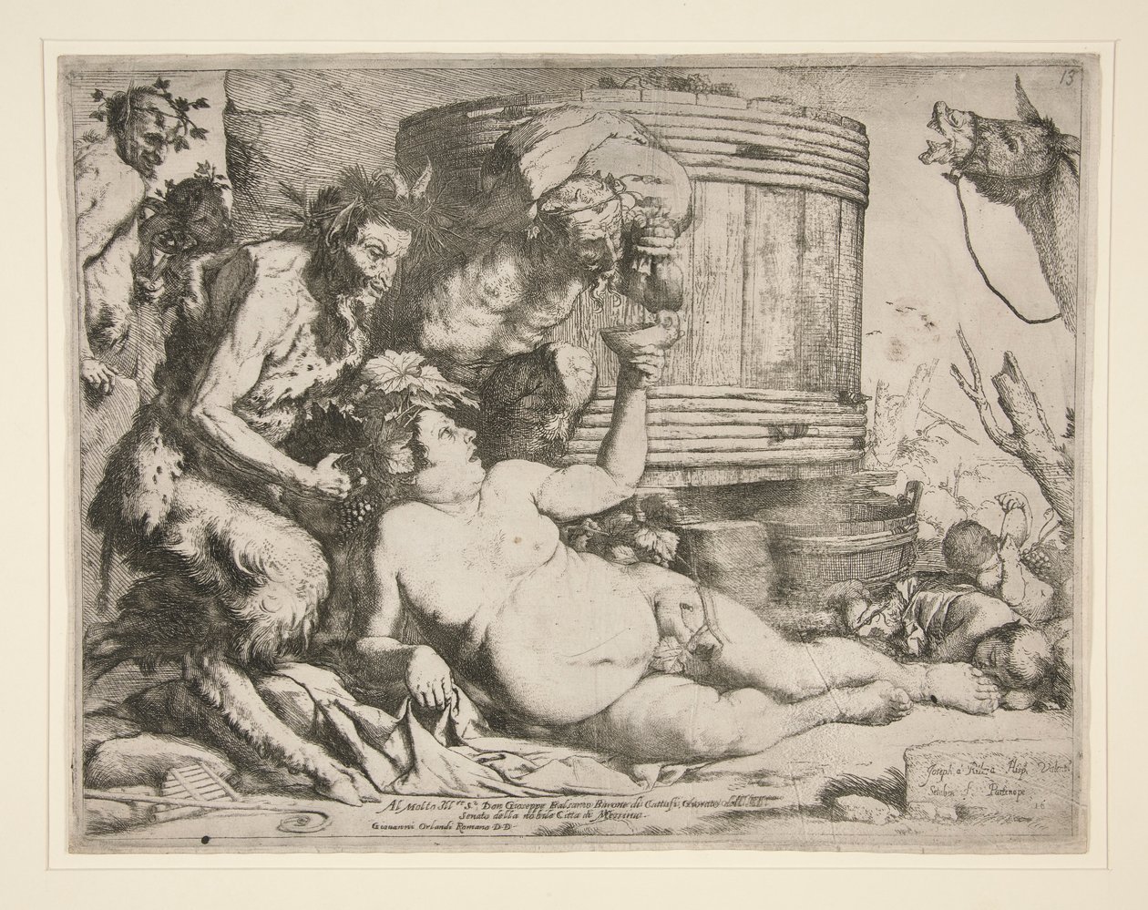 Bacchanale (Silenus ivre) - Jusepe de Ribera