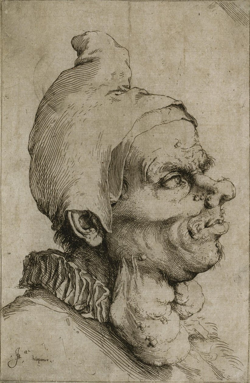 Grande tête grotesque - Jusepe de Ribera