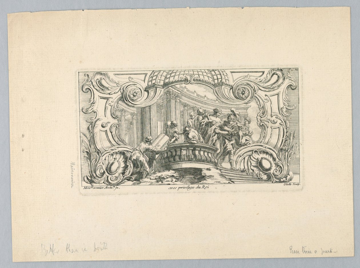 Ornement avec figures - Juste Aurèle Meissonnier