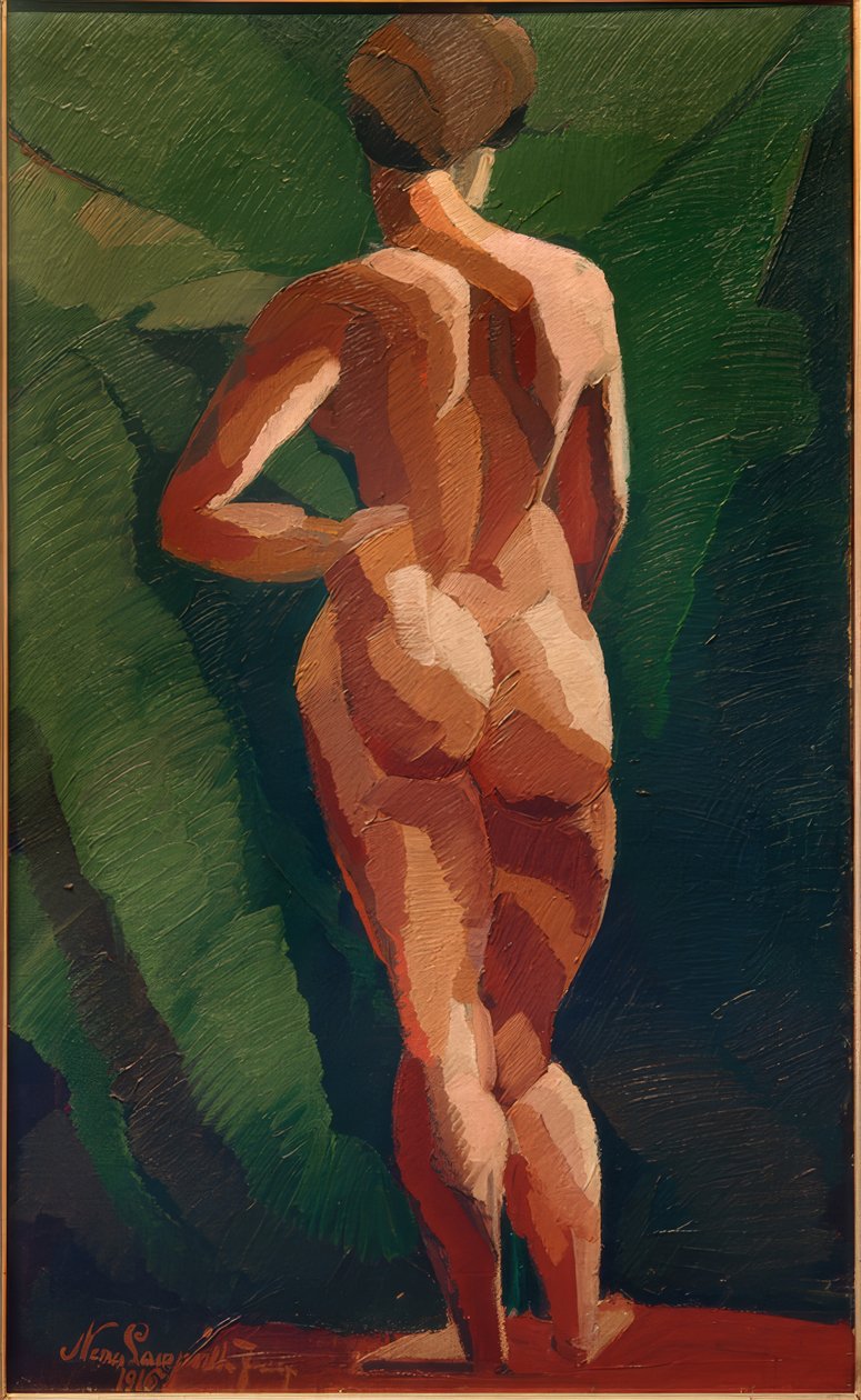 Nu féminin de dos - József Nemes Lampérth