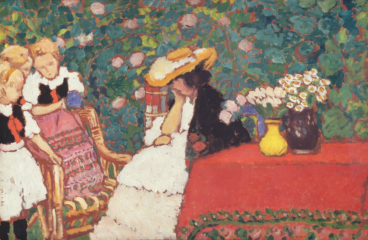 Femme avec trois filles, c.1909 - József Rippl Rónai