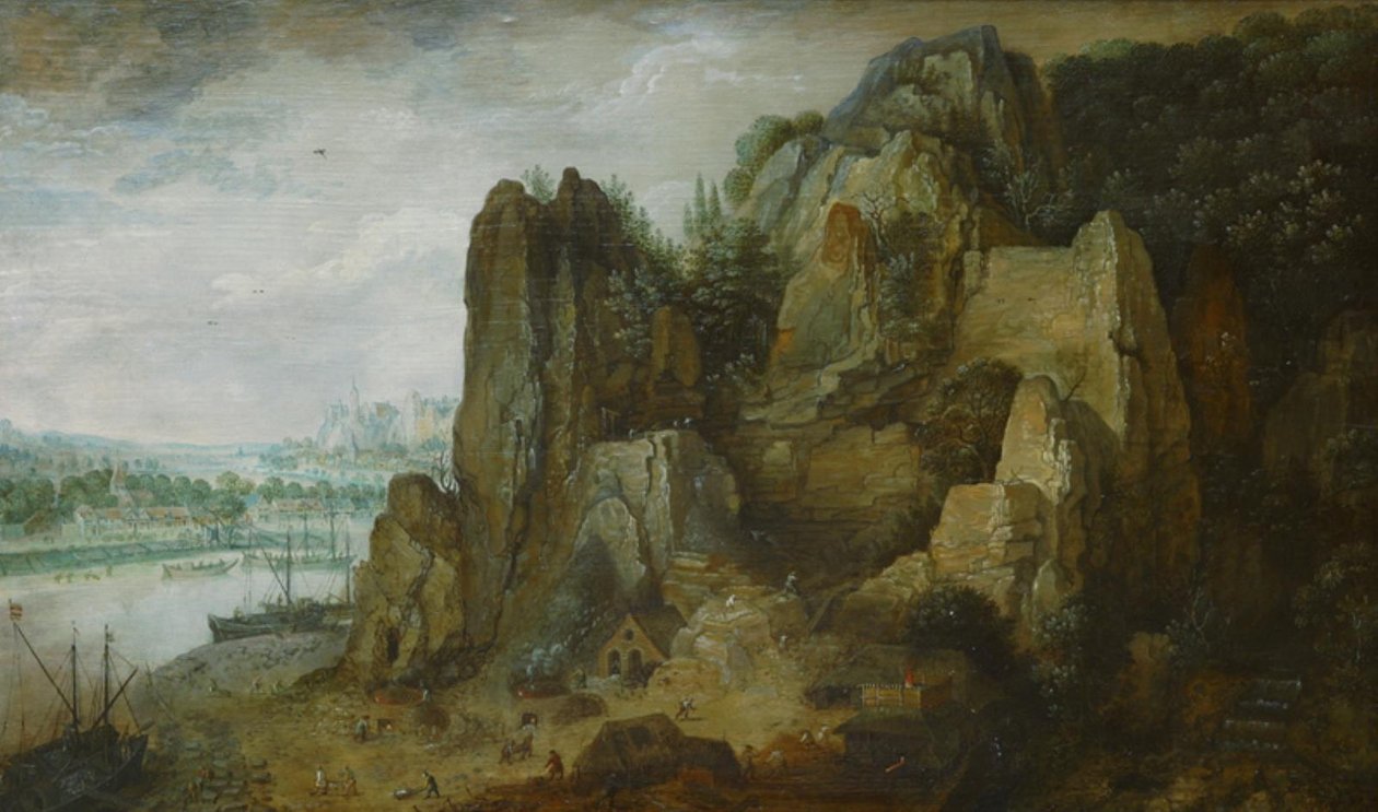 Vue des rochers, paysage fluvial - KMS 1024 Ubekendt