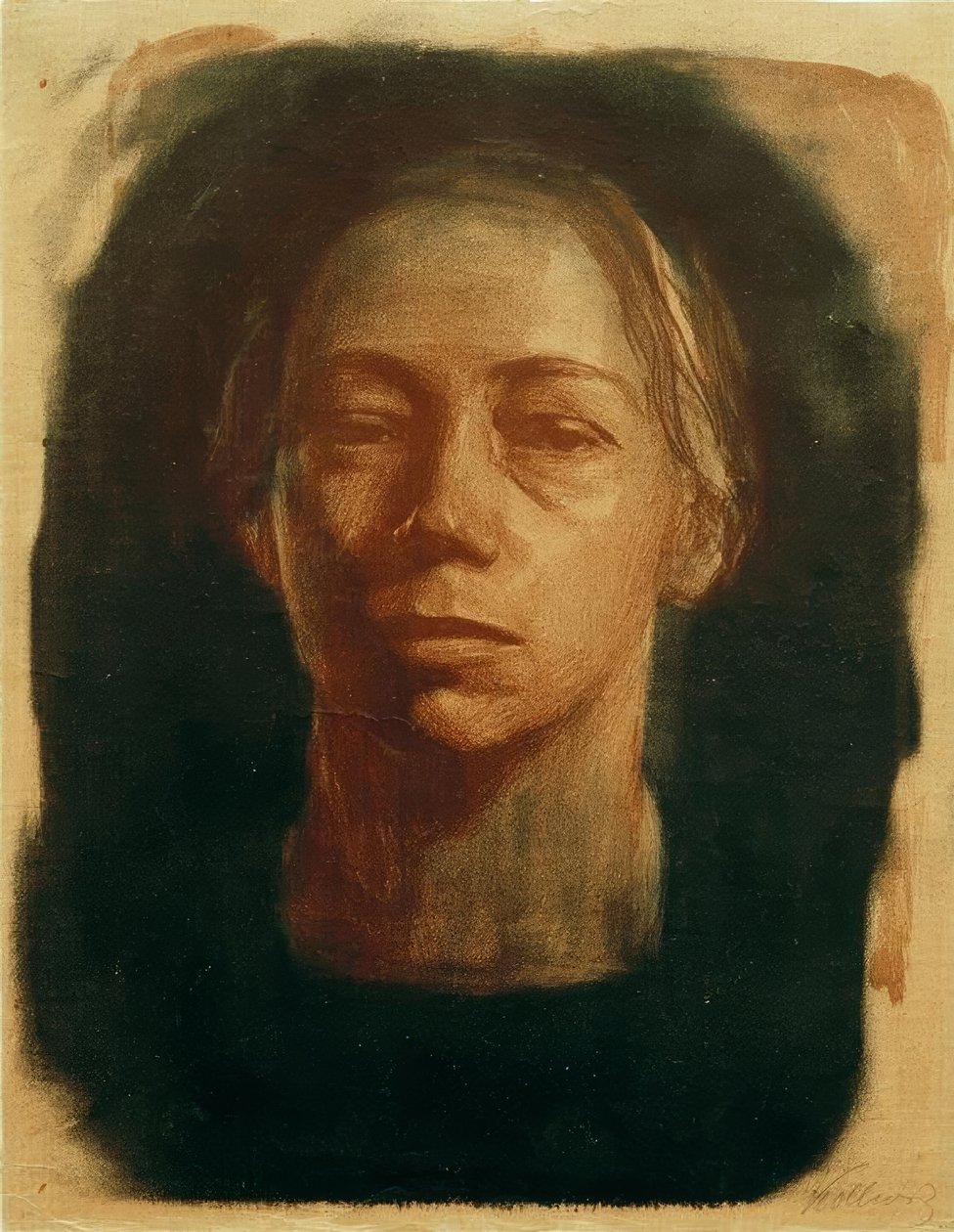 Autoportrait en face - Käthe Kollwitz